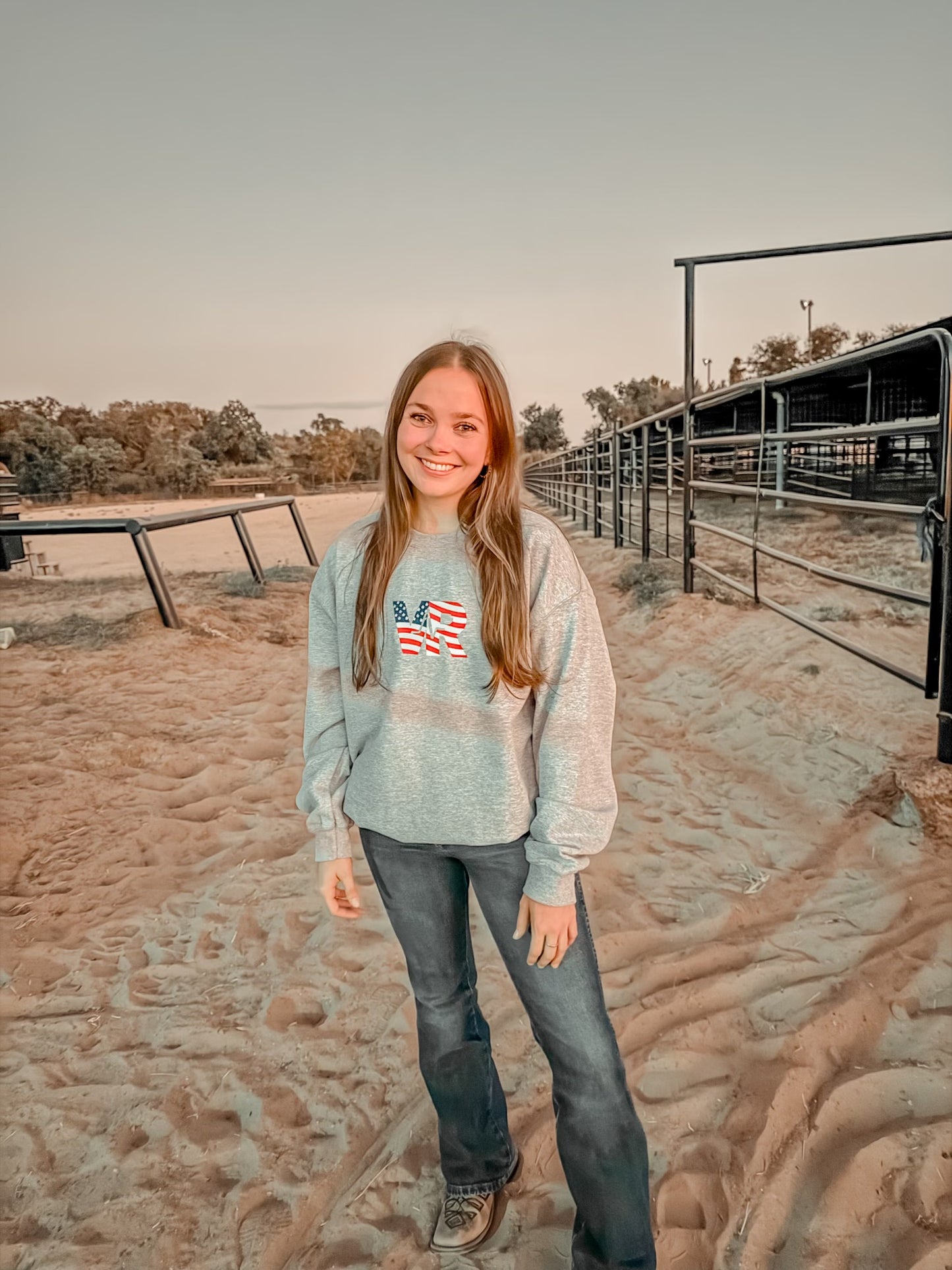 American Flag Logo Sweatshirt