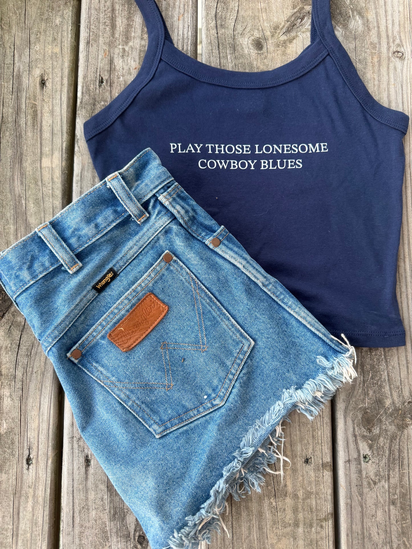 Play Those Lonesome Cowboy Blues Tank Top