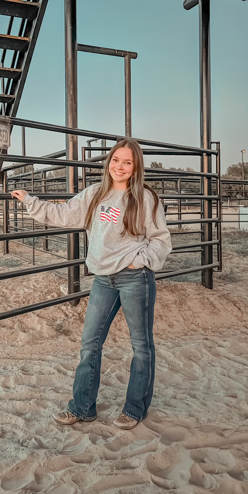 American Flag Logo Sweatshirt